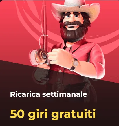Ricarica settimanale 50 giri gratuiti